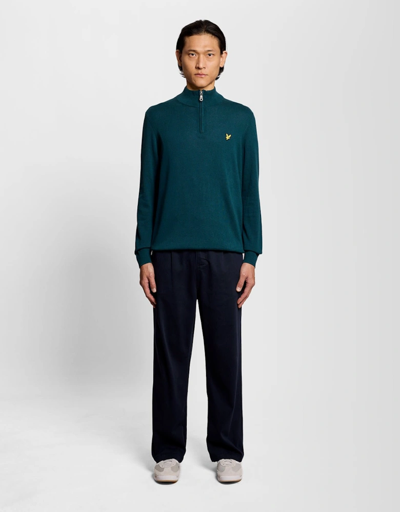 Cotton 1/4 Zip Jumper