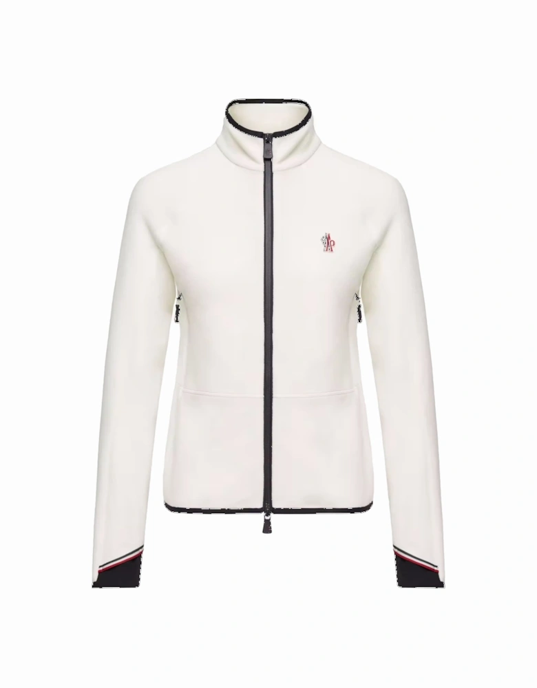 Womens Mid Layer Zip Sweatshirt White