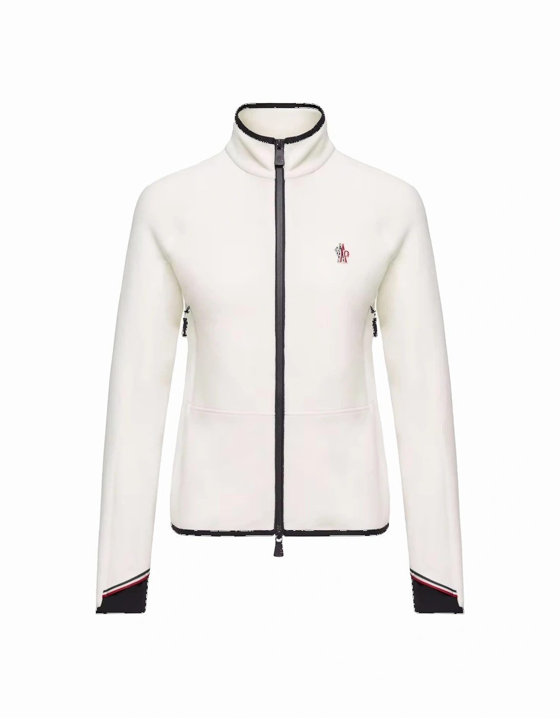 Womens Mid Layer Zip Sweatshirt White, 7 of 6