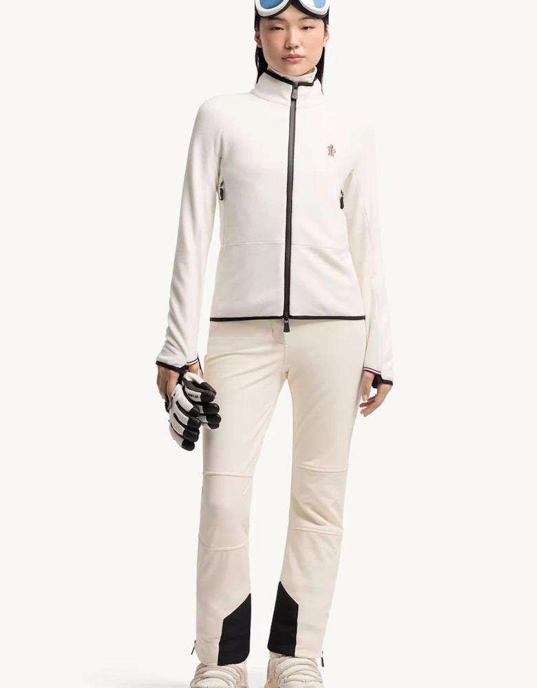 Womens Mid Layer Zip Sweatshirt White