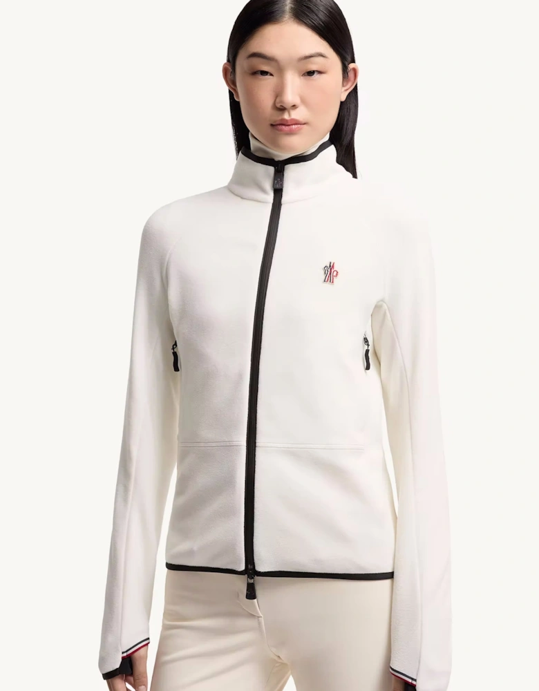 Womens Mid Layer Zip Sweatshirt White