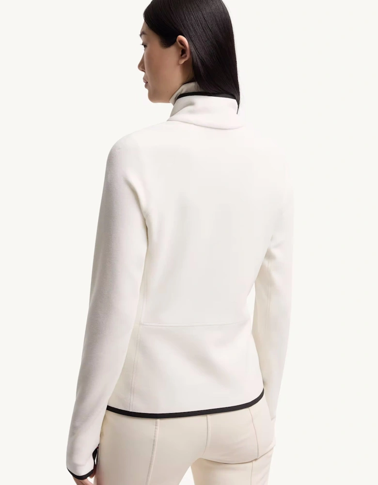 Womens Mid Layer Zip Sweatshirt White