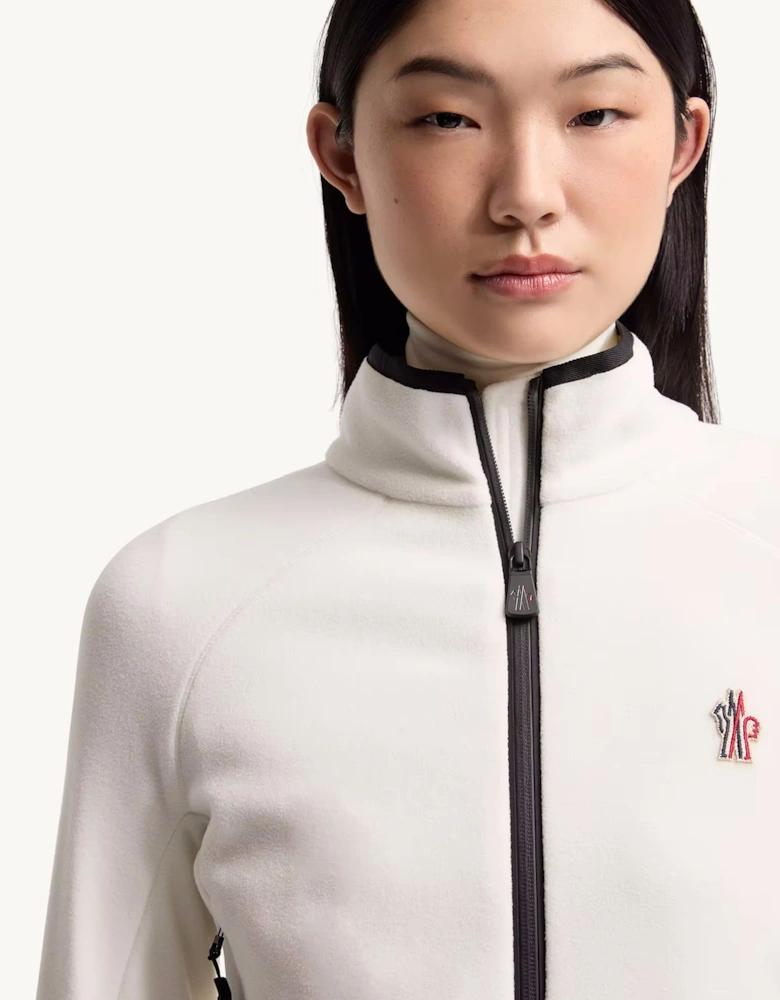 Womens Mid Layer Zip Sweatshirt White