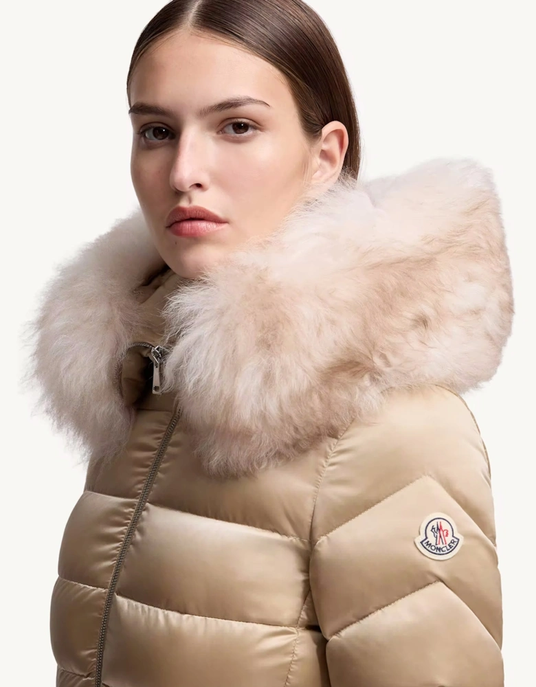 Womens Leersie Down Jacket Beige