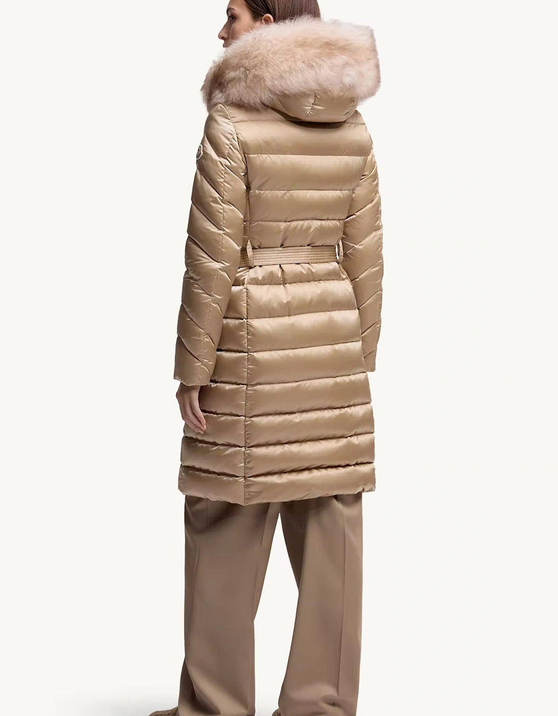 Womens Leersie Down Jacket Beige