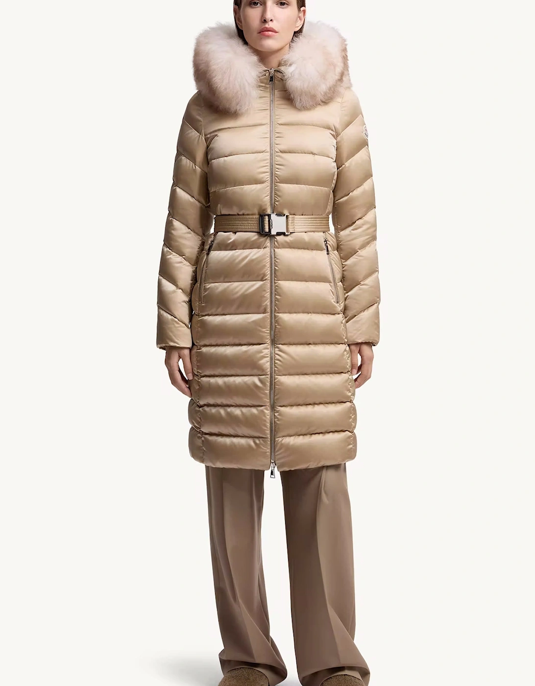 Womens Leersie Down Jacket Beige