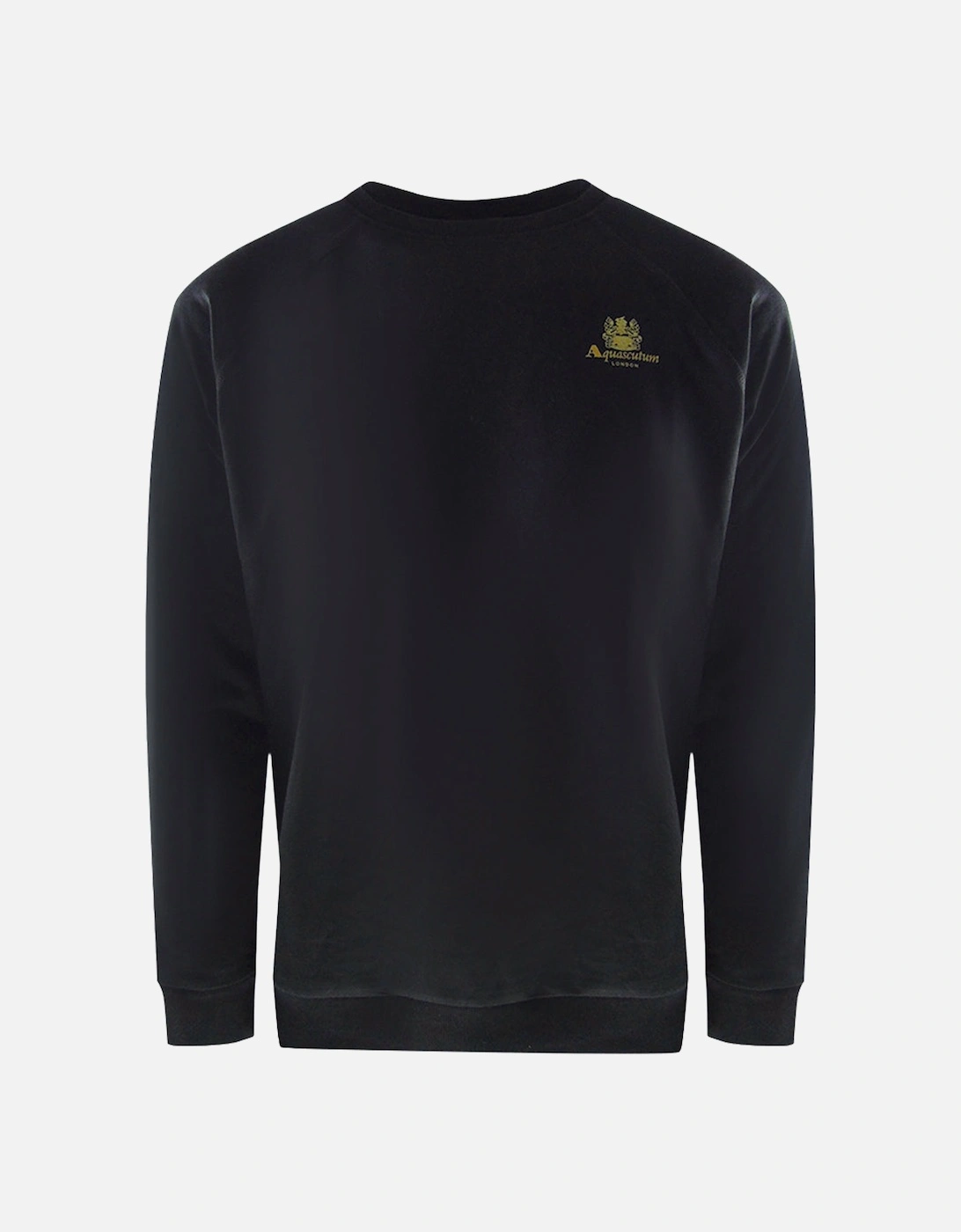 Small Iconic Crest Black Crewneck Tracksuit Set