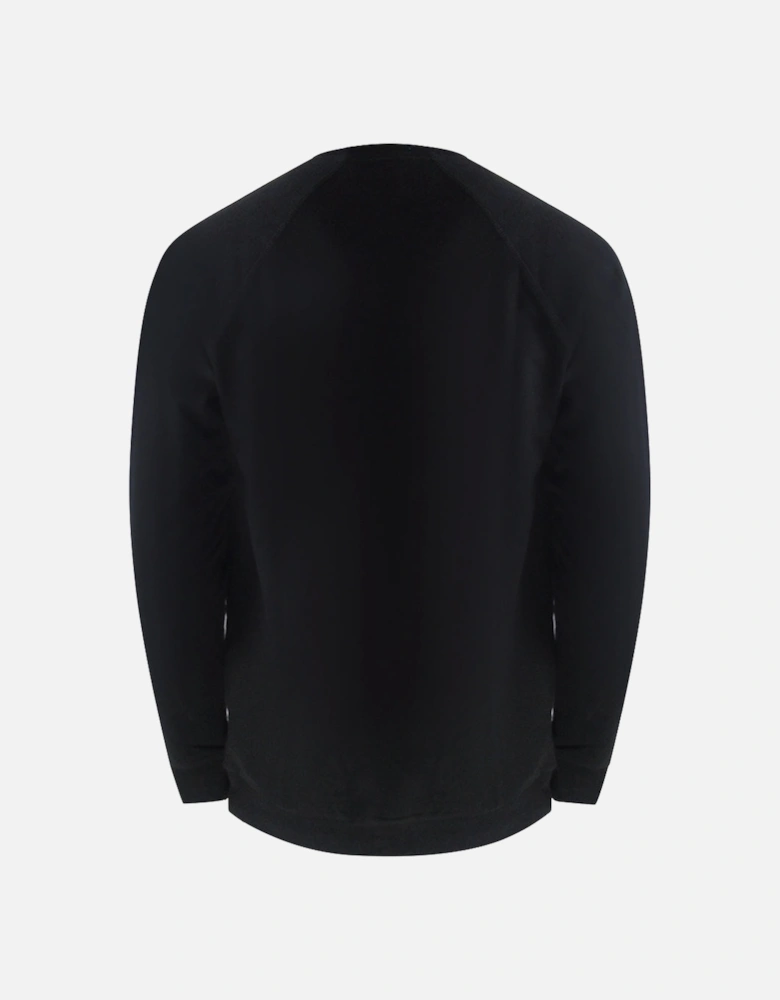 Small Iconic Crest Black Crewneck Tracksuit Set