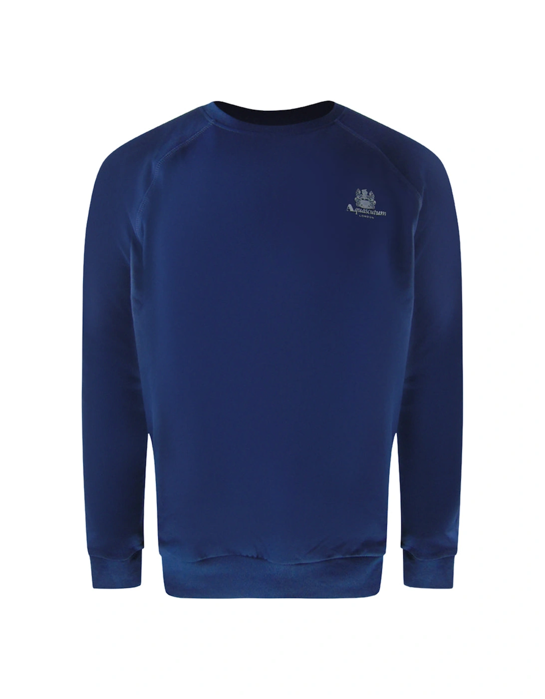Small Iconic Crest Navy Blue Crew Neck Tracksuit Set
