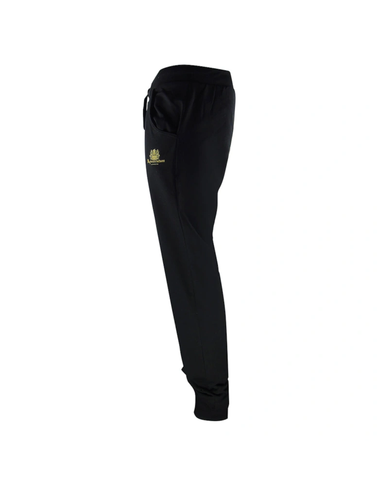 London Logo Crewneck Black Track Pants Set