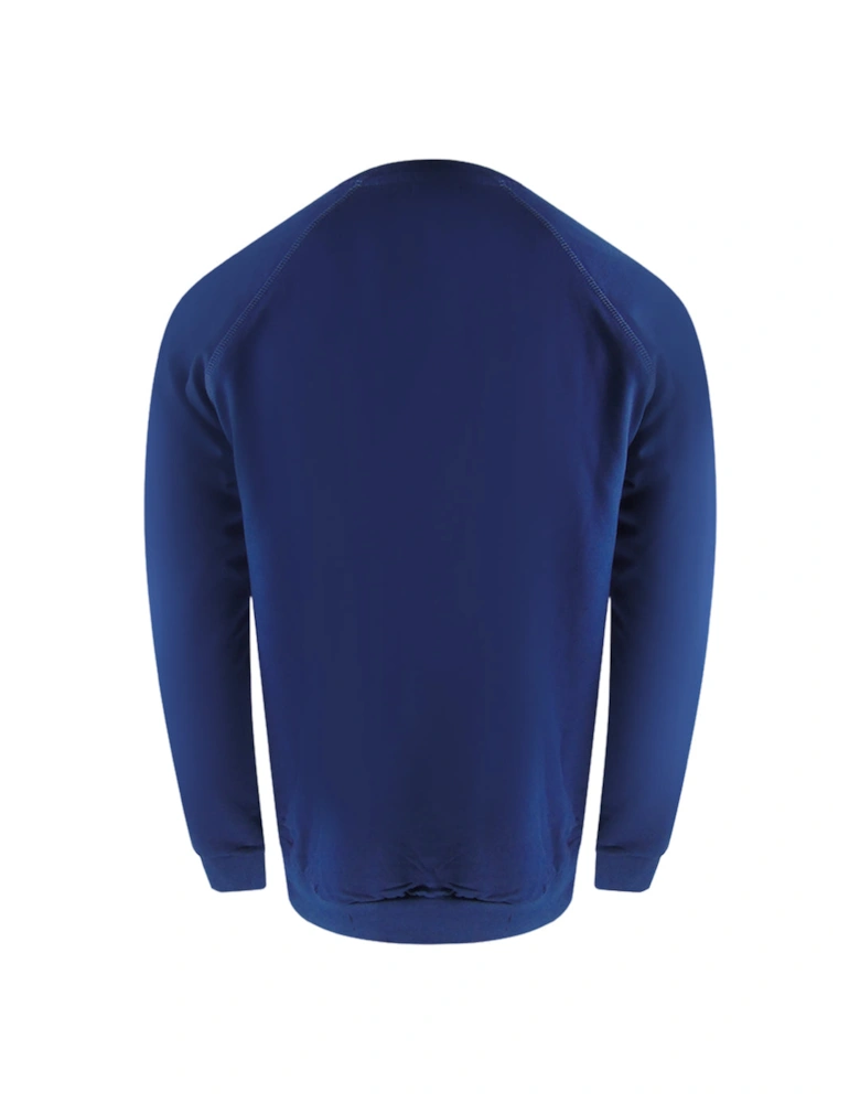 Small Iconic Crest Navy Blue Crew Neck Tracksuit Set