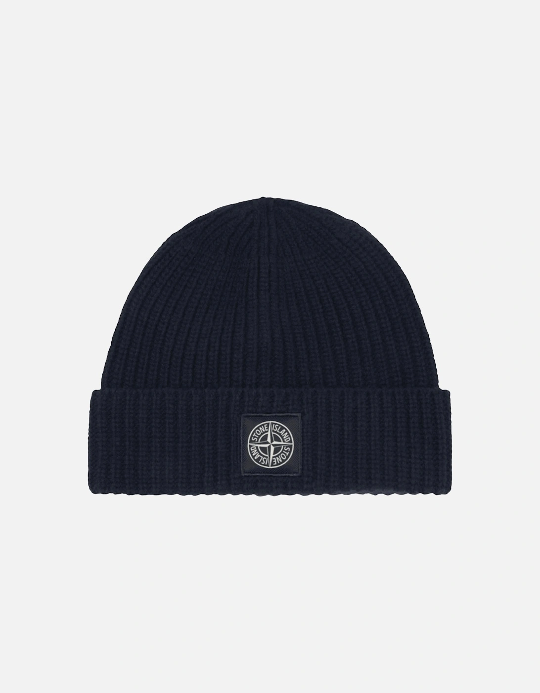 Patch Logo Navy Beanie Hat, 3 of 2