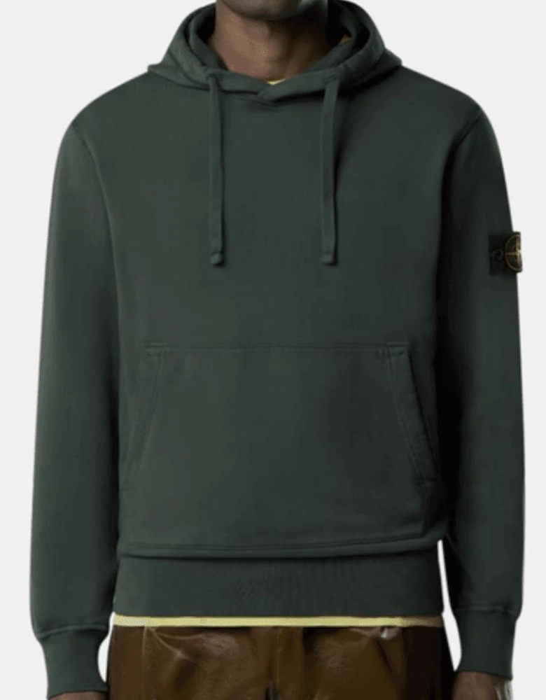 Cotton Fleece Juniper Green Hoodie