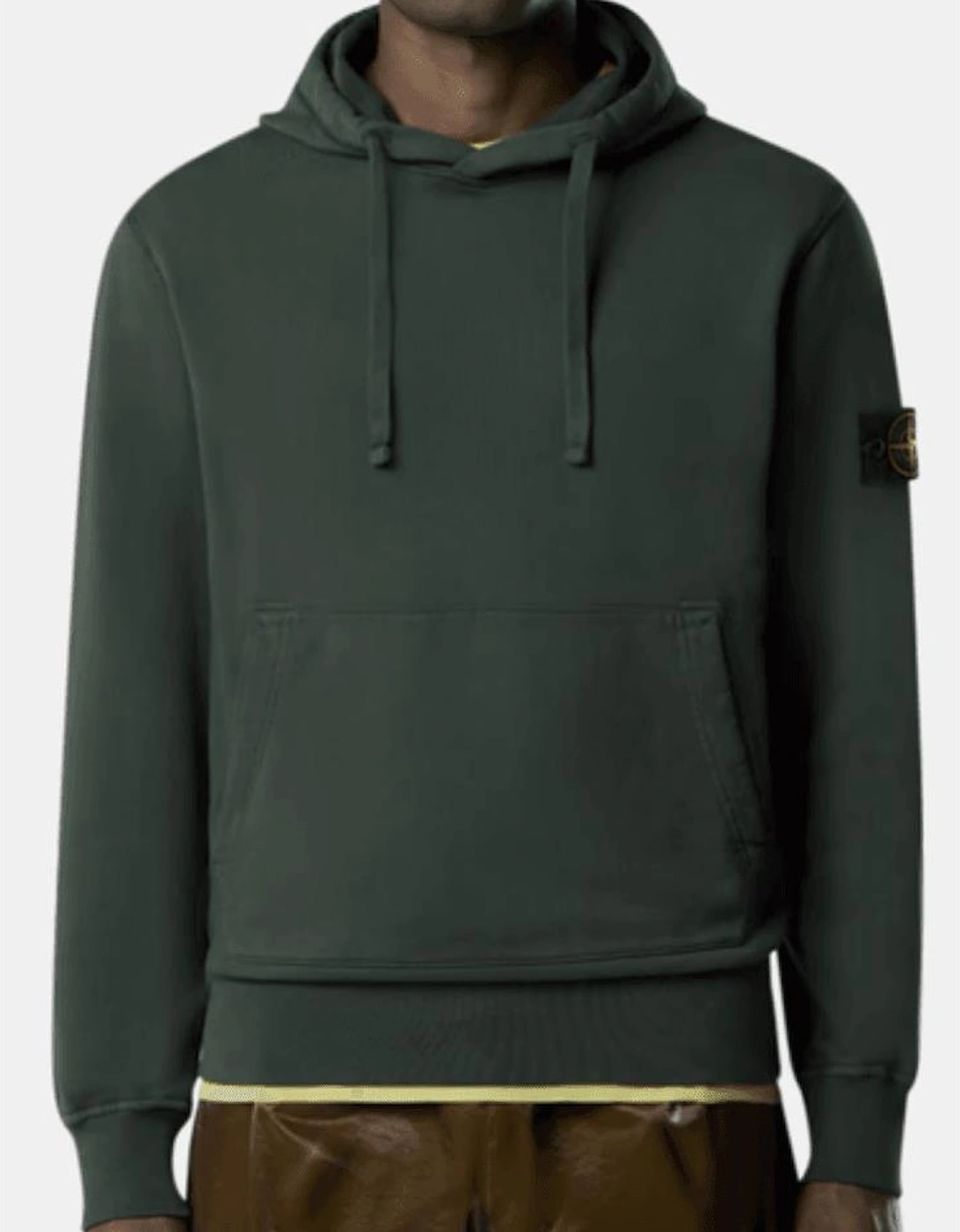 Cotton Fleece Juniper Green Hoodie