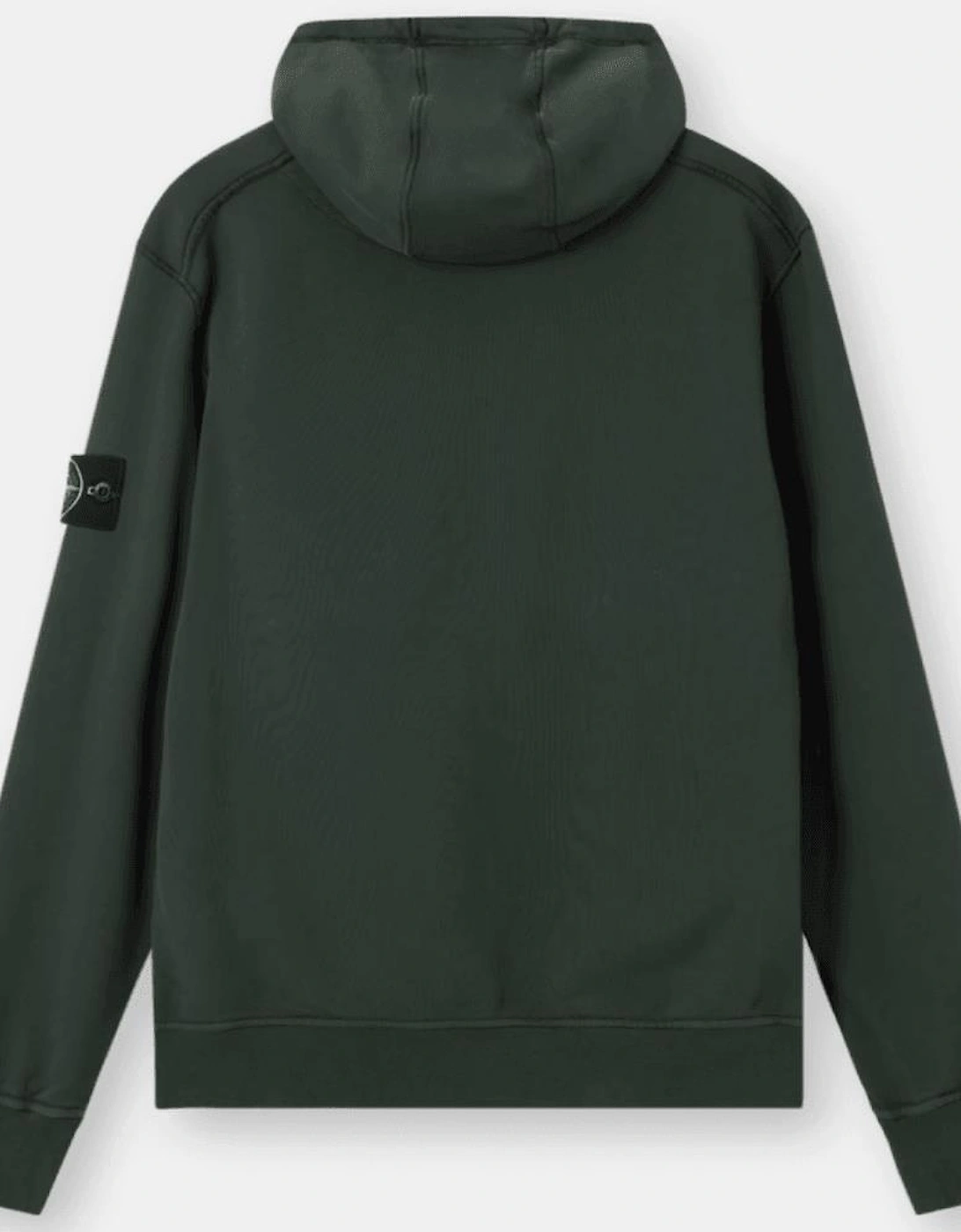 Cotton Fleece Juniper Green Hoodie