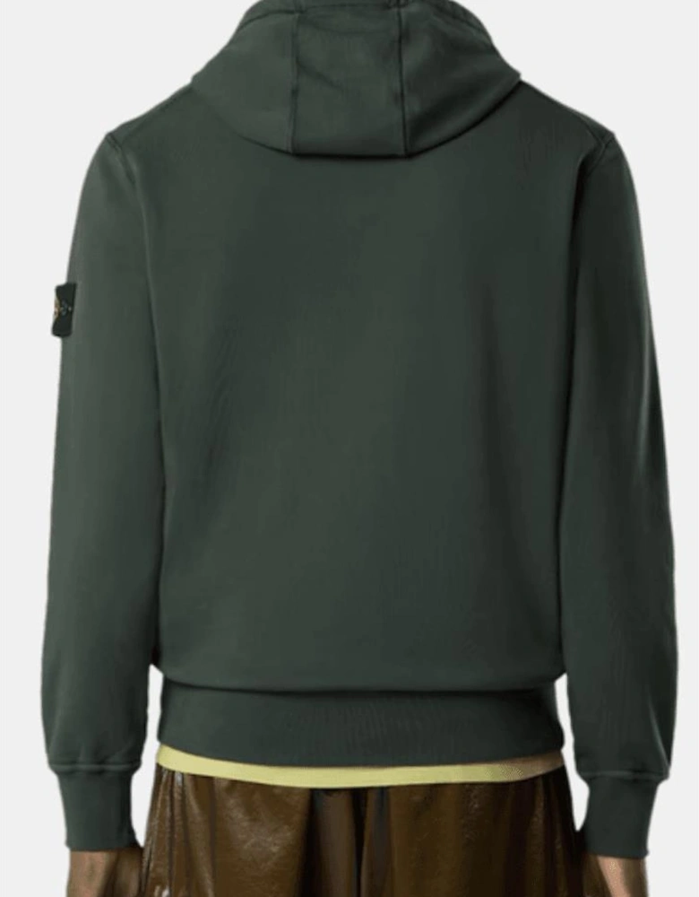 Cotton Fleece Juniper Green Hoodie