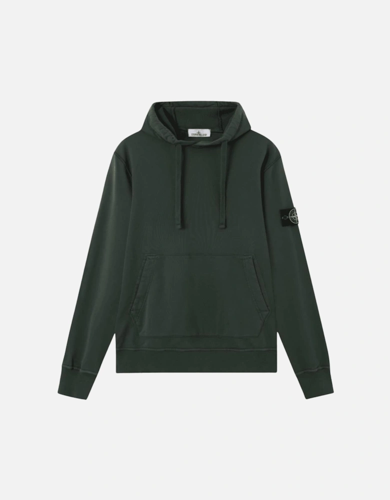Cotton Fleece Juniper Green Hoodie