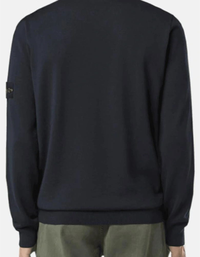 Light Virgin Wool Navy Knitwear