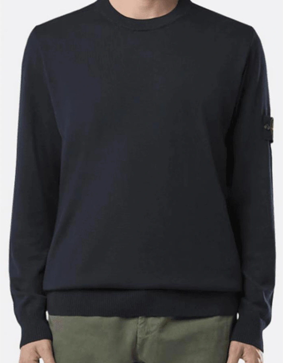 Light Virgin Wool Navy Knitwear