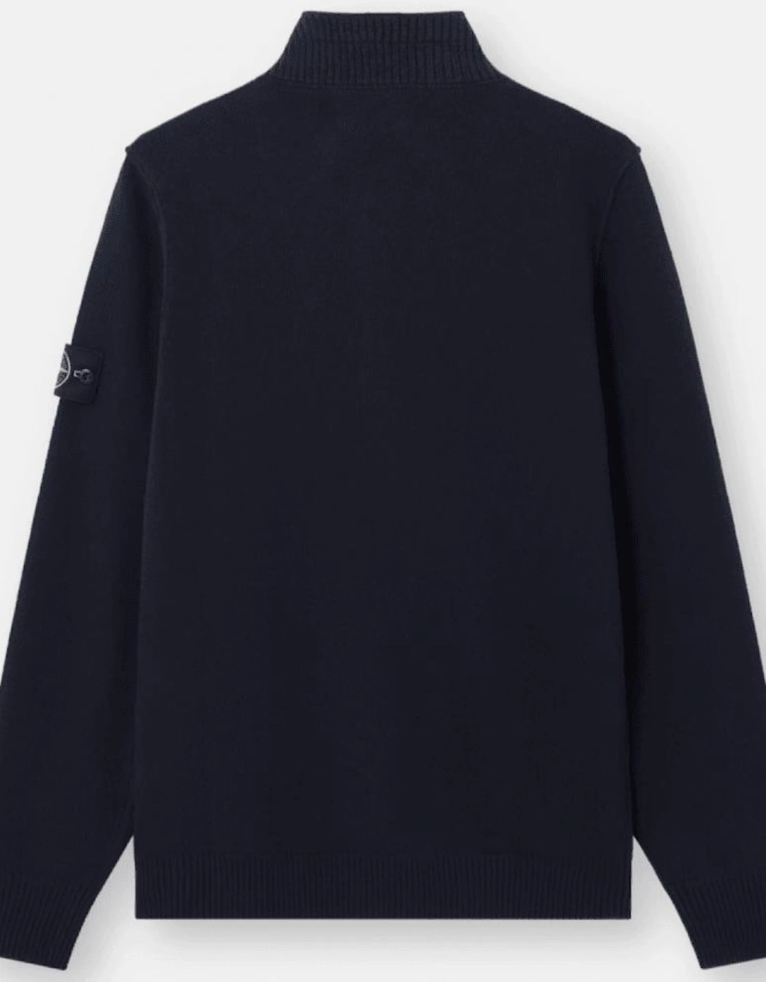 Half Zip Lambswool Navy Knitwear Jumper