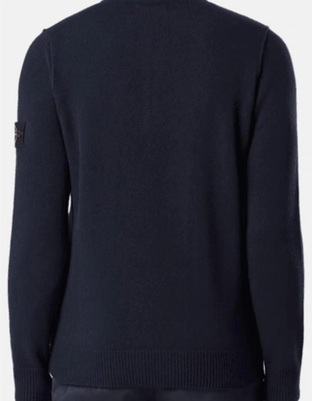 Half Zip Lambswool Navy Knitwear Jumper