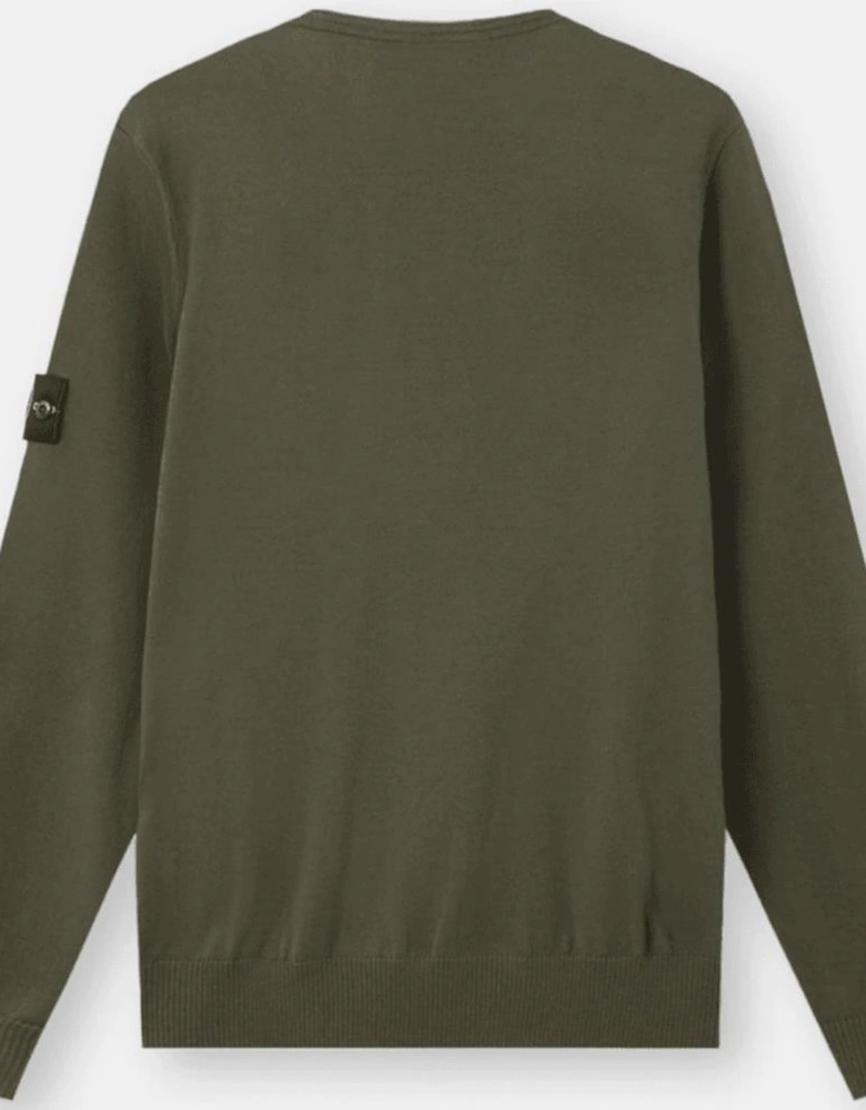 Light Virgin Wool Military Green Knitwear