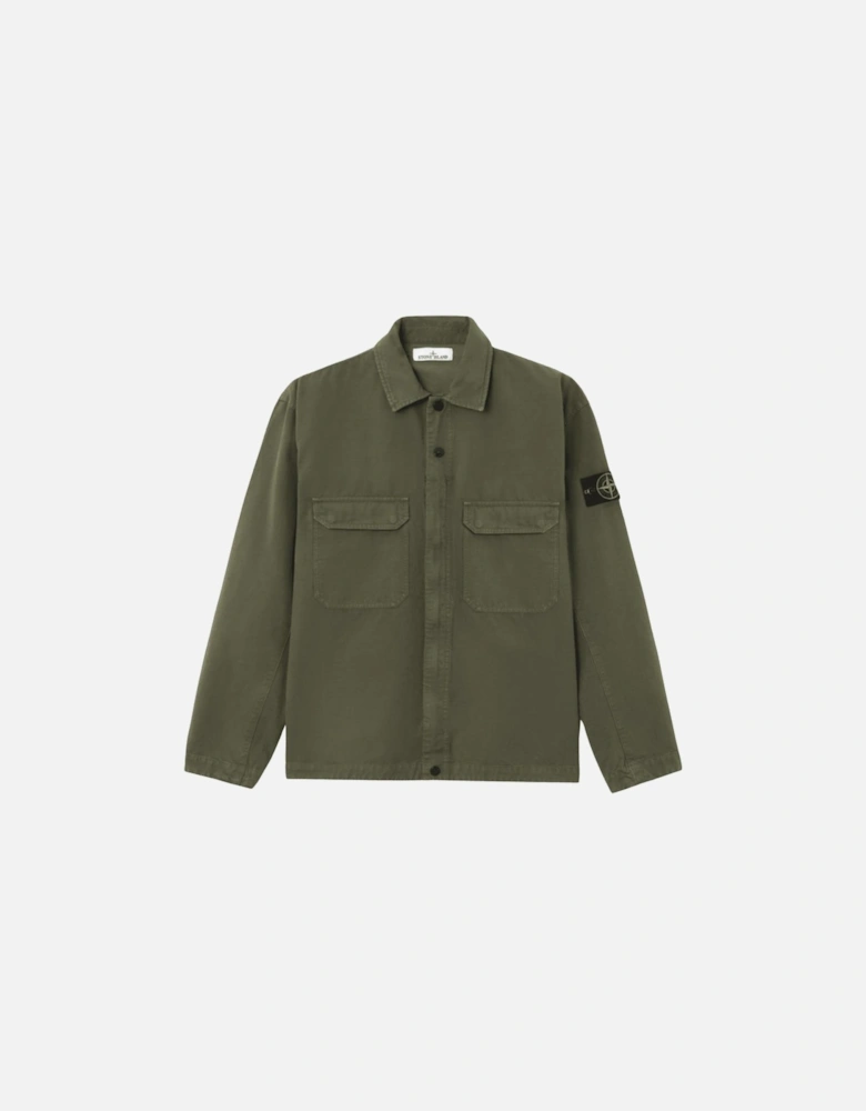 Ripstop Cotton Military Green Overshirt
