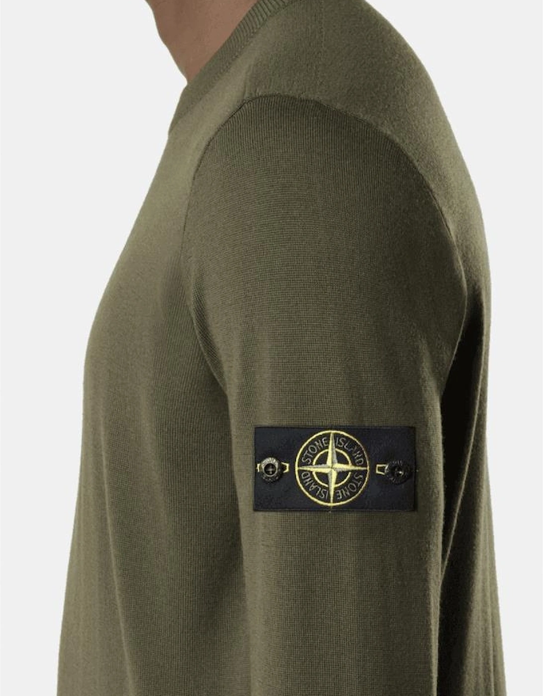 Light Virgin Wool Military Green Knitwear