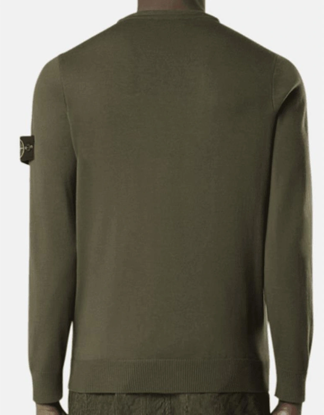 Light Virgin Wool Military Green Knitwear