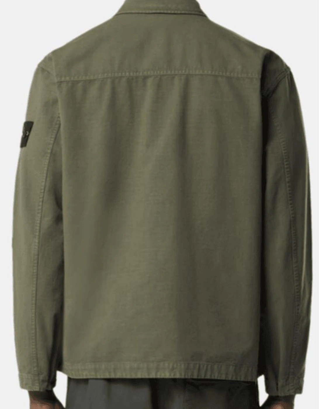 Ripstop Cotton Military Green Overshirt
