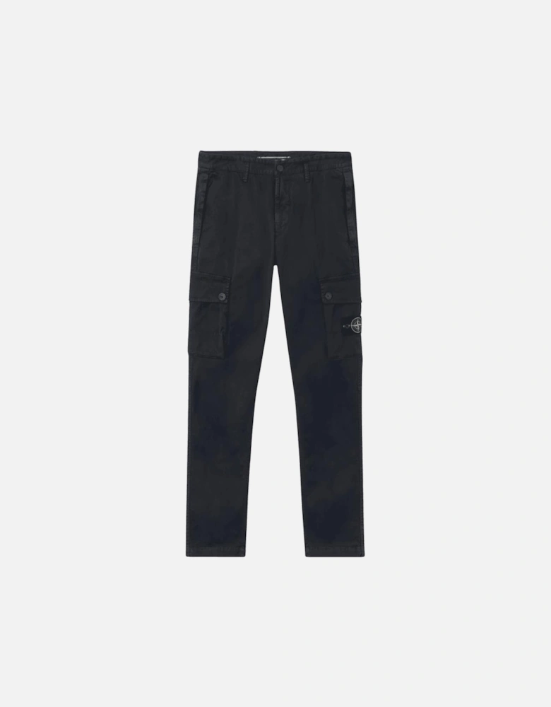 Slim Fit Stretch Organic Broken Twill Navy Cargo Pant