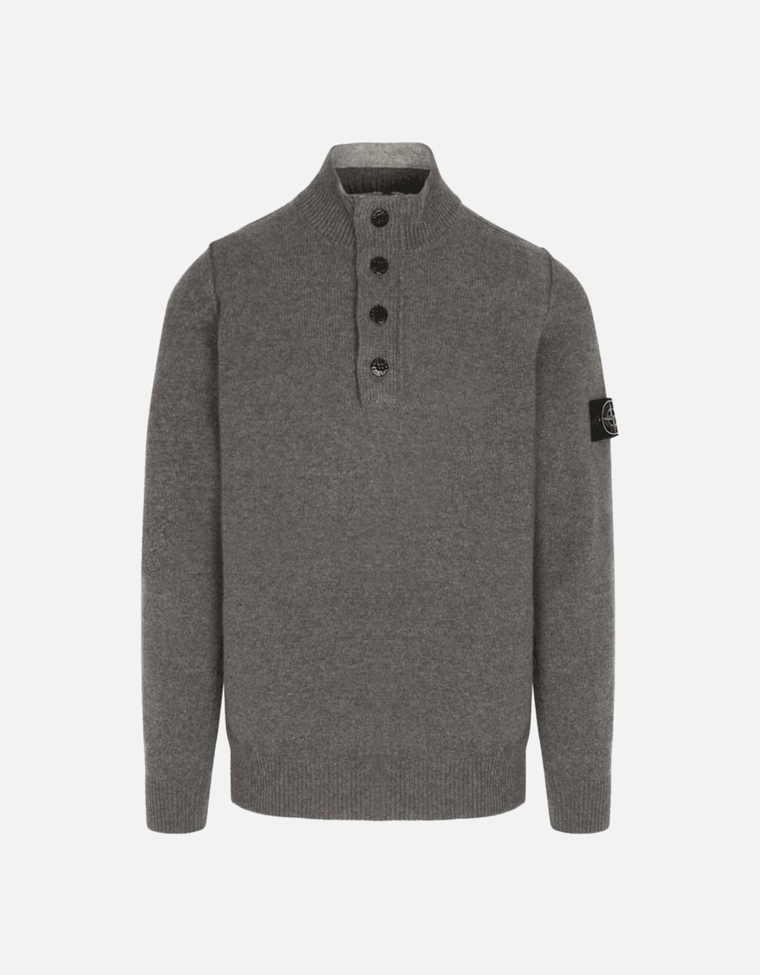 Half Zip Lambswool Grey Knitwear Jumper, 6 of 5
