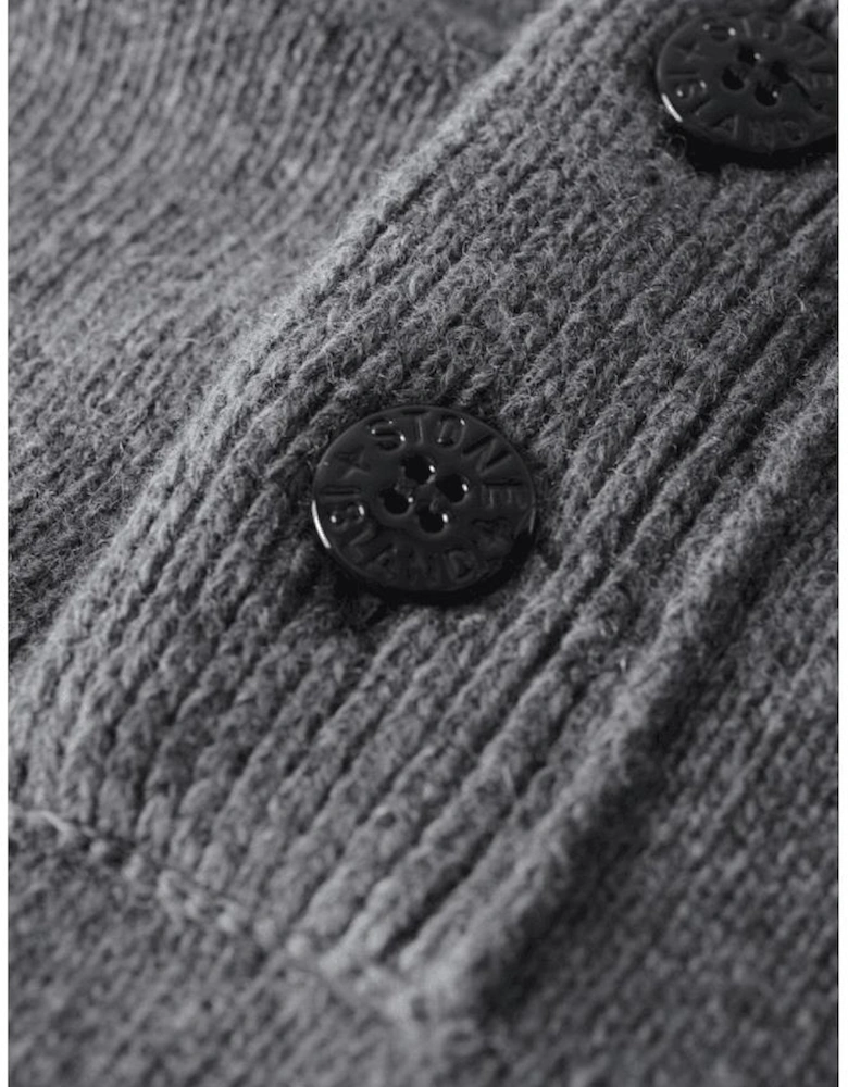 Half Zip Lambswool Grey Knitwear Jumper