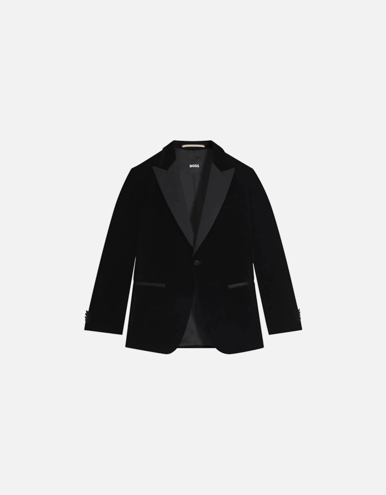 H Hutson 254 Tux Jacket Black