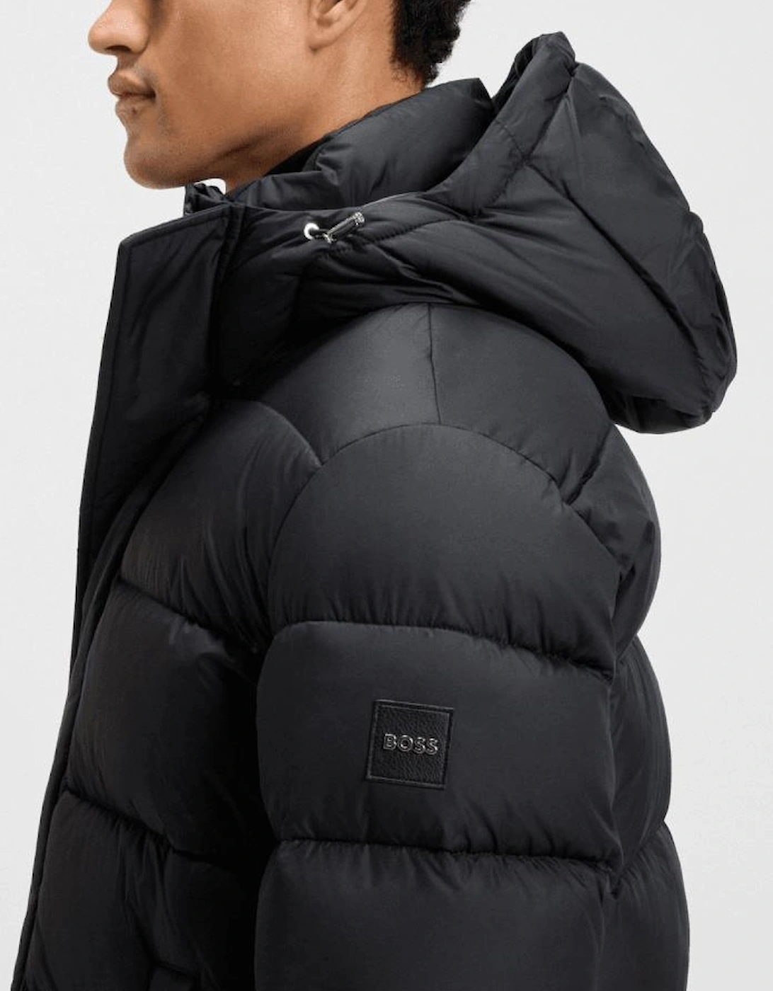 H-Cenuto Longline Black Puffer Jacket