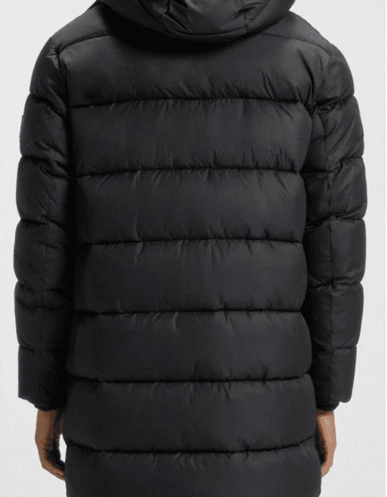 H-Cenuto Longline Black Puffer Jacket