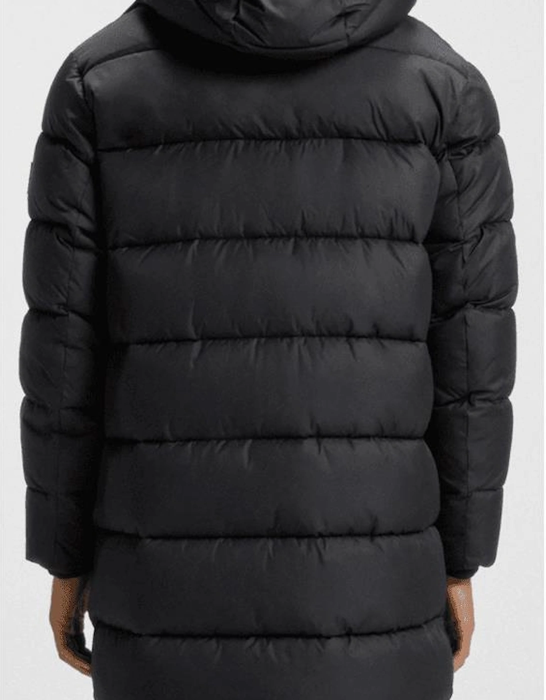 H-Cenuto Longline Black Puffer Jacket