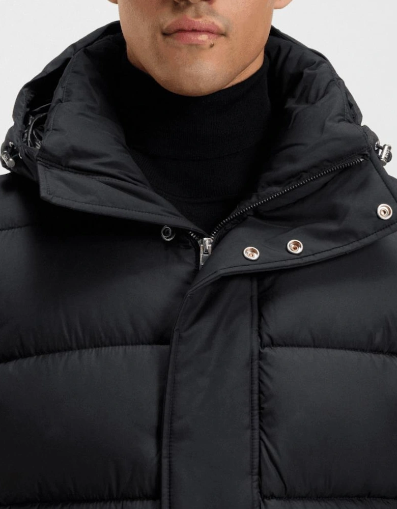 H-Cenuto Longline Black Puffer Jacket
