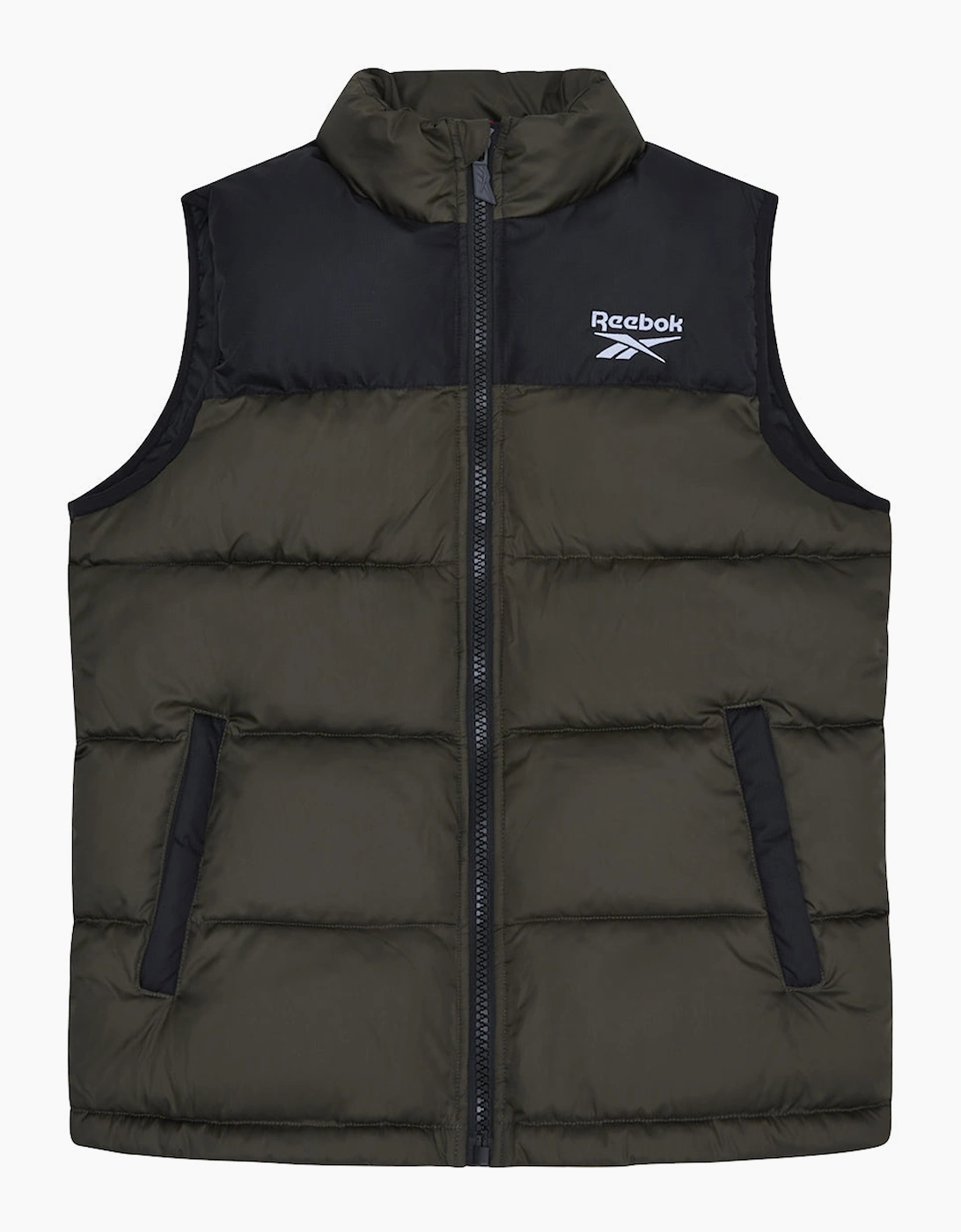 Reebok Men's RB1492 Puffer Vest - Olive - Green - Size: 42/Regular
