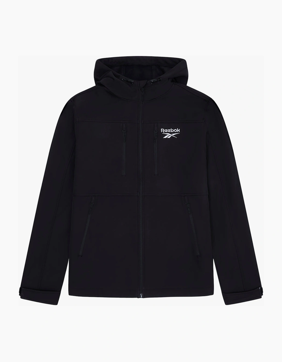 Reebok Men's Black Rb1544 Softshell Jacket - Size: 40/Regular