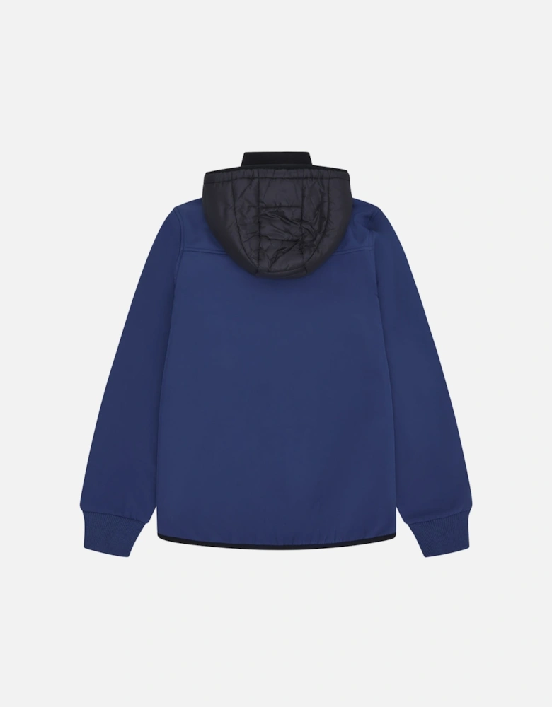 RB1562 Mixed Media Jacket - Batik Blue