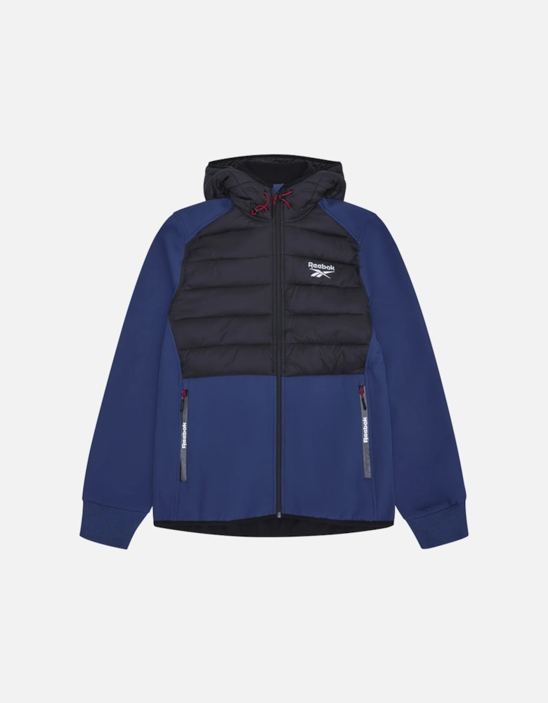 RB1562 Mixed Media Jacket - Batik Blue