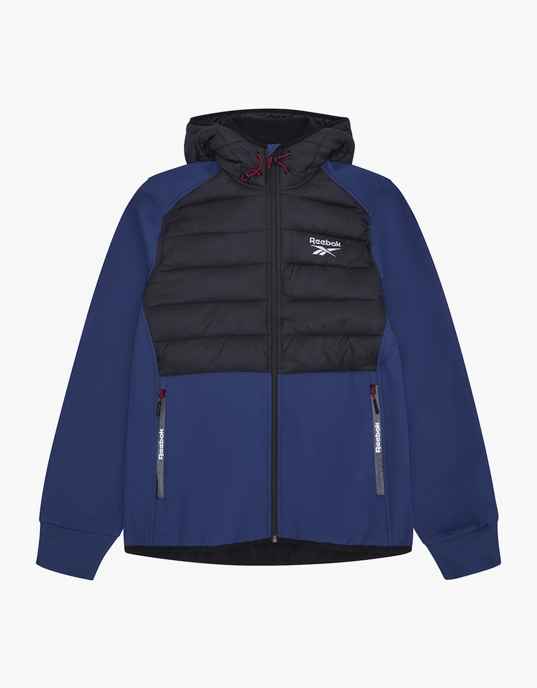 Reebok Men's RB1562 Mixed Media Jacket - Batik Blue - Navy - Size: 40/Regular