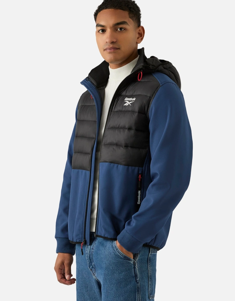 RB1562 Mixed Media Jacket - Batik Blue