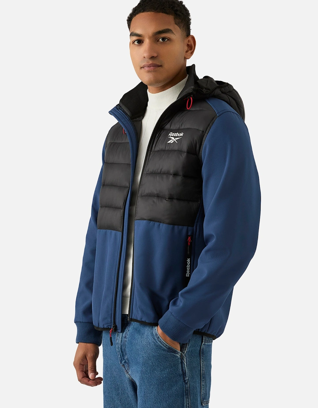 RB1562 Mixed Media Jacket - Batik Blue