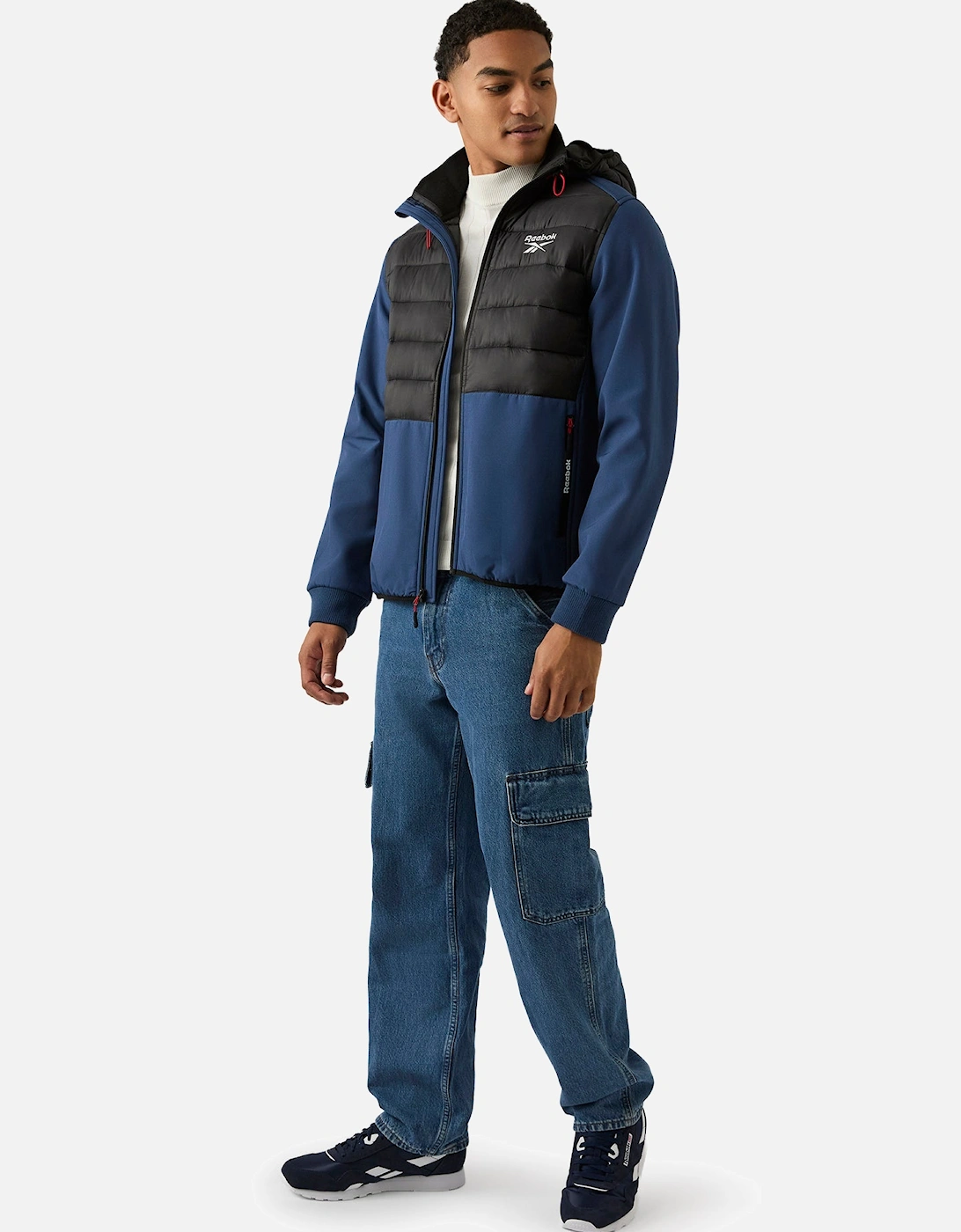 RB1562 Mixed Media Jacket - Batik Blue