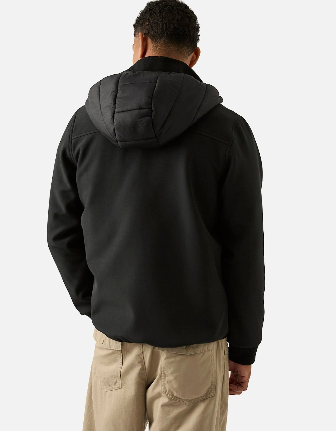 RB1562 Mixed Media Jacket - Black