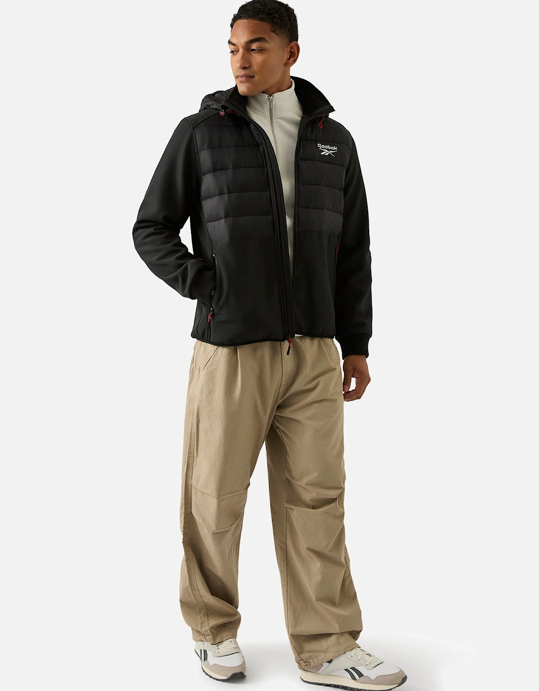 RB1562 Mixed Media Jacket - Black