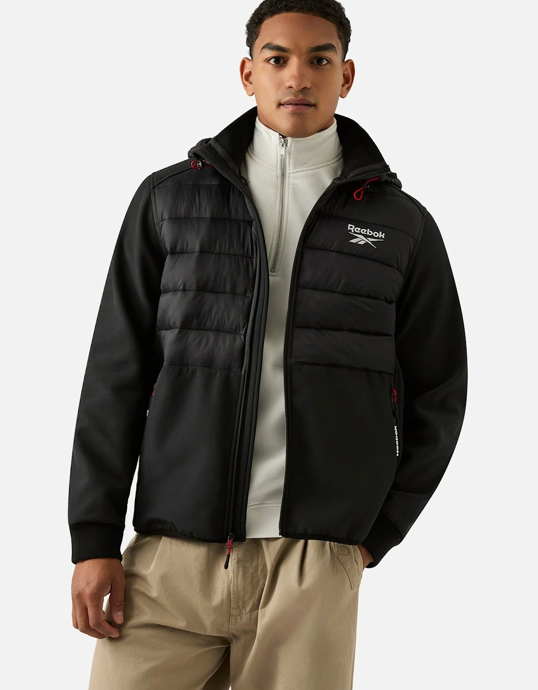 RB1562 Mixed Media Jacket - Black