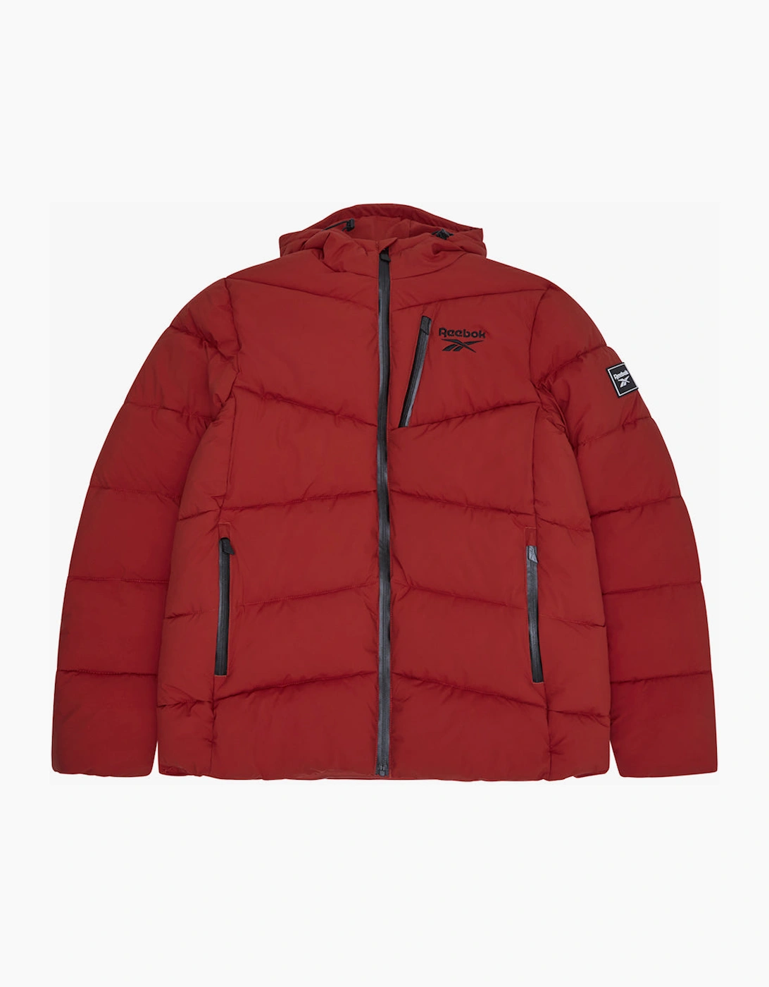 Reebok Men's RB1567 Stretch Puffer Jacket - Rust - Red/Orange/Brown - Size: 38/Regular